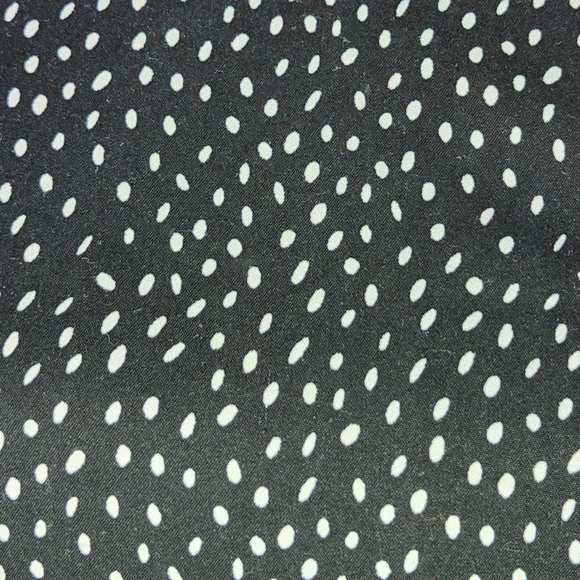 Influence Black w/White Spots Short Sleeve Tiered Skirt Maxi Dress Size 10 - Picture 3 of 10